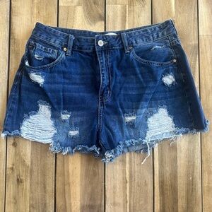 KanCan Distressed Jean Shorts
